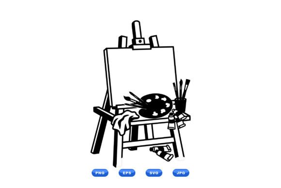 Artist Studio SVG Clipart for Crafting and Handmade Projects