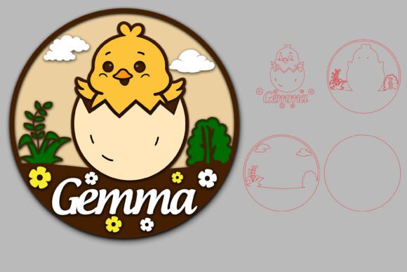 Baby Chick Name Sign SVG Review