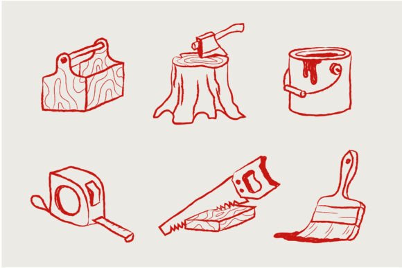 Creative Tools Materials Graphics for Handmade Projects