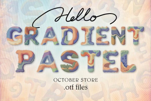 Gradient Pastel: A Color Font for Cozy Branding and Creative Design