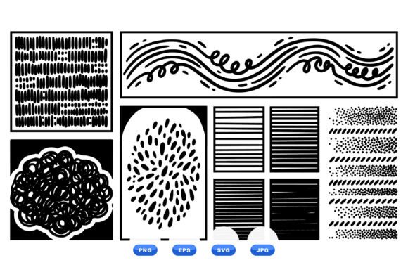 Ink Texture SVG Brushes for Crafts and Graphics