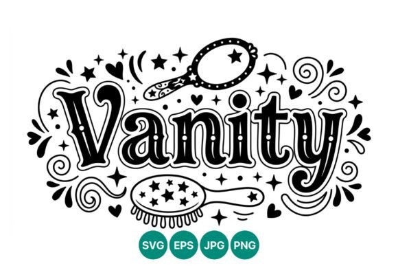 Vanity Hand Lettering Brushes Stars - A Versatile Graphic Design Asset